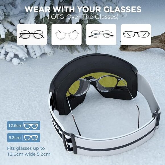 Skiing Goggles Double anti-fog 100% UV protection - Picture 4 of 6